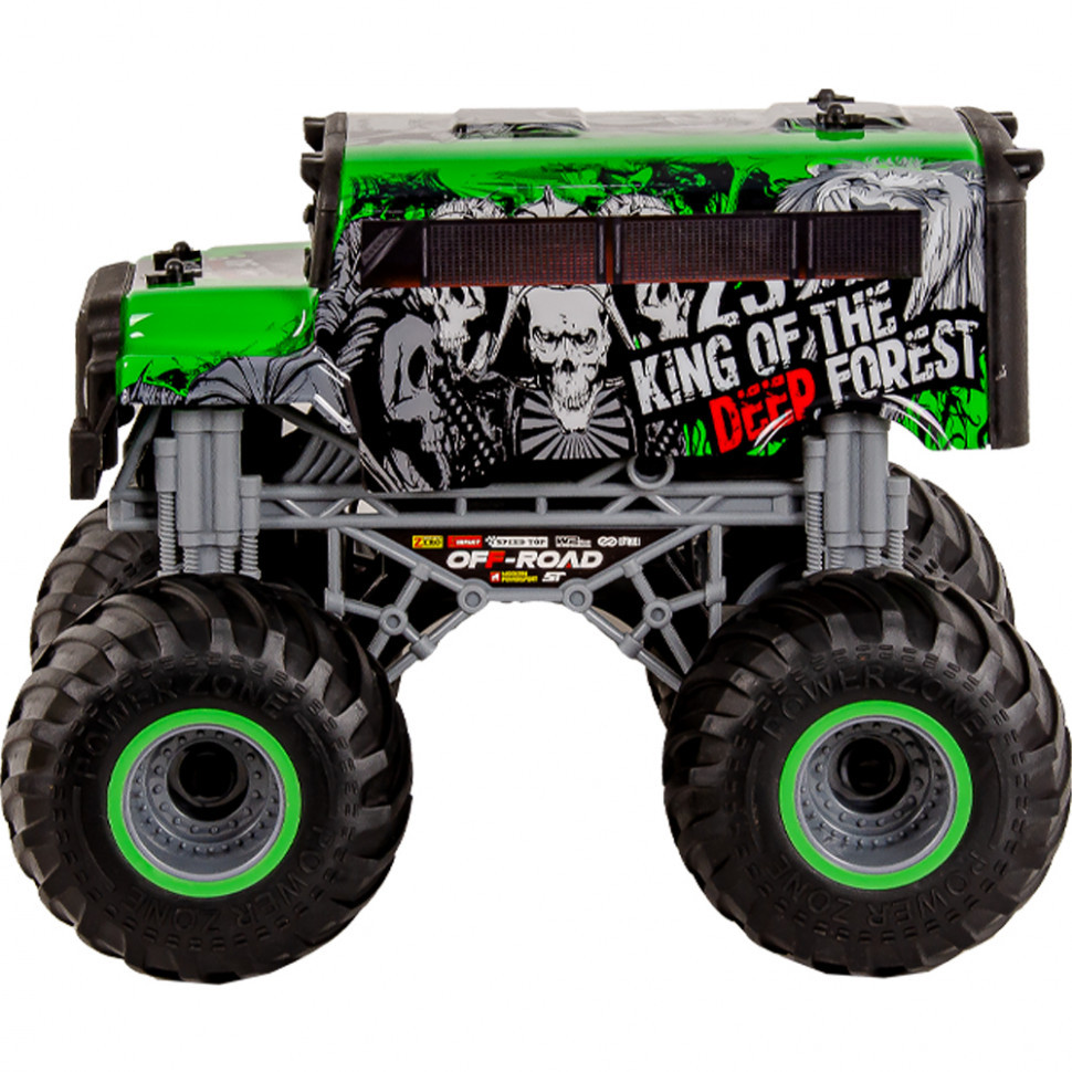 Машинка автобус Crazon Король лісу зелена на радіокеруванні 1:16 BF