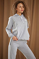 Спортивный костюм женский Adidas демисезонный серый Комплект женский Адидас весенний осенний