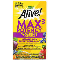 Мультивитаминный комплекс для женщин Nature's Way, Alive! "Max3 Potency Women's Multivitamin" (90 таблеток)