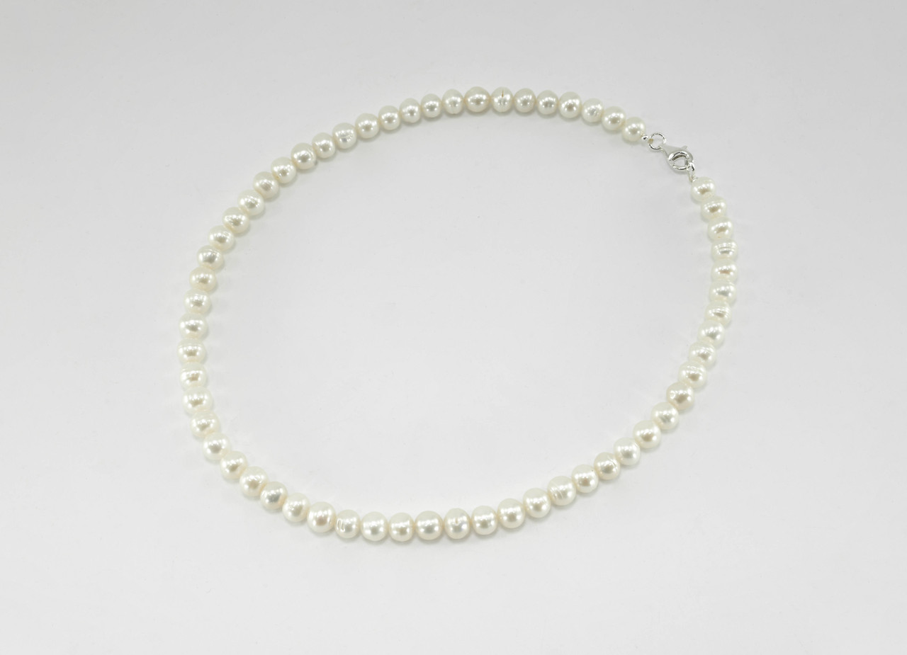 Намисто білі перлини, Вишукані намисто з натуральних перлів, намисто з перлин