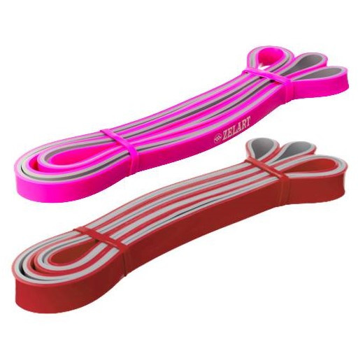 Еспандер-петлі ZELART POWER BANDS набір XS 7-18 кг для підтягування, турніка і тренувань