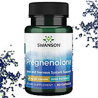 Мозок + Нервова система Swanson Pregnenolone (Brain and Nevous System) 25 мг 60 капсул