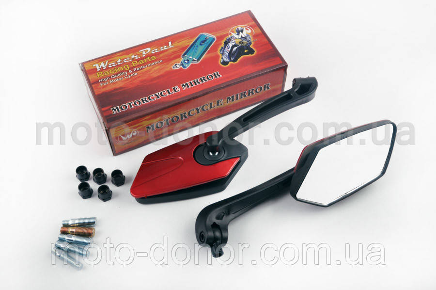 Дзеркала багатокутні mod:234, 8/10 mm "WATER PAUL" (червоні)