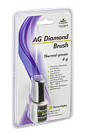 Теплопроводящая паста, силикон + алмаз, 4г, 4Вт/мК (Diamond Brush) AG TermoPasty