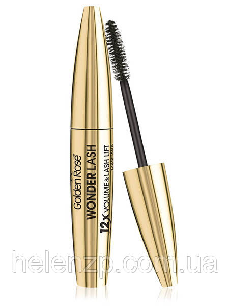 ТУШЬ ДЛЯ РЕСНИЦ Golden Rose Wonder Lash Mascara 12x Volume & Lash Lift - фото 3 - id-p1313679460