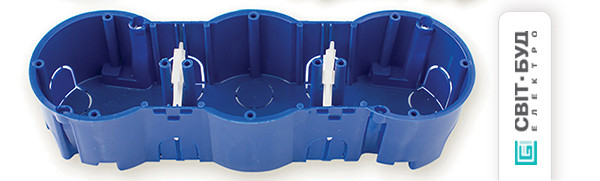 Коробка 3x для бетону і цегли 207x66x47,4мм - фото 1 - id-p1553597613