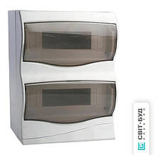 Бокс 16 модулів, відкритої установки, (290x215x65) "MEKSBOX"