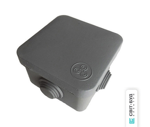 Коробка для розведення проводів відкритої установки 70х70х50мм, (IP55), негорюча, Україна