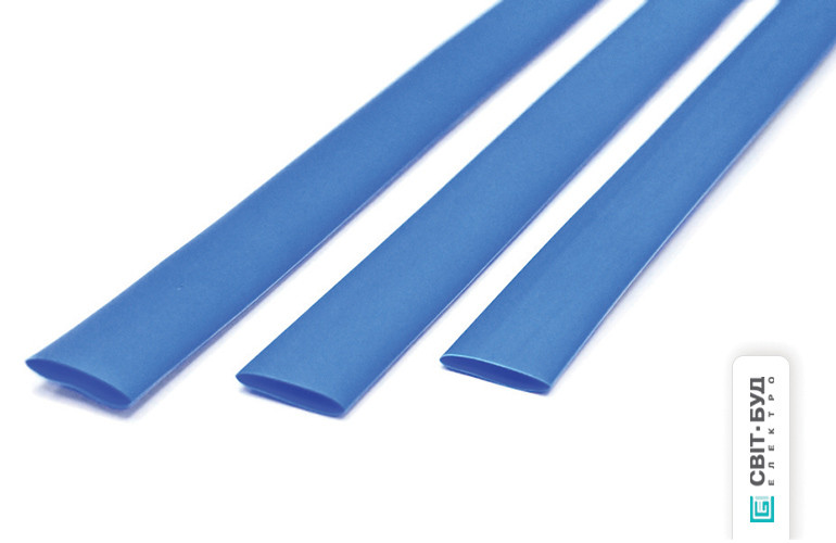 Термоусадочна трубка 40мм/20мм x 1 м, синя, 5шт