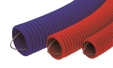 Гофротруба PE d 20 мм/125N з зондом Mutlusan синя (1м)