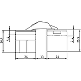 Петля прихована Anselmi AN 140 3D колір F1 чорна 180° вага дверей 40-60 кг, фото 4