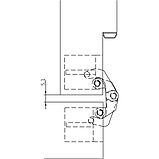 Петля прихована Anselmi AN 140 3D колір F1 чорна 180° вага дверей 40-60 кг, фото 5