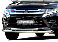 Двойная дуга Mitsubishi Outlander 2015-2021 - тип: Ø:60х42 мм