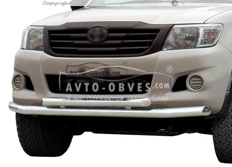 Двойная дуга Toyota Hilux 2012-2015 - тип: Ø:60х42 мм - фото 1 - id-p173651778