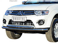 Двойная дуга Mitsubishi L200, Mitsubishi Pajero Sport - тип: Ø:60х42 мм