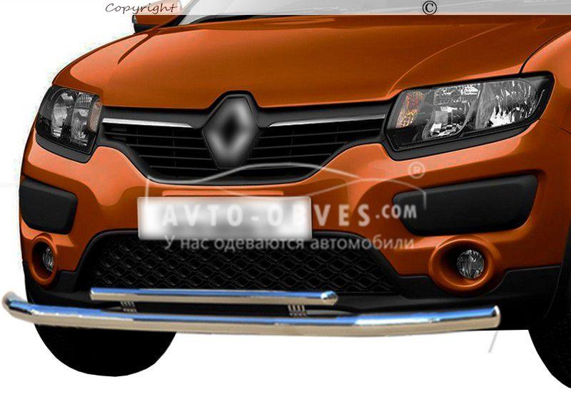 Подвійна дуга Renault Sandero Stepway - тип: Ø:60х42 мм, фото 1