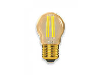 Лампа ФИЛАМЕНТ CF35 5W 220V E27 2500K (075-HG) GOLD Luxel led декоративная, теплый свет, светодиодная Люксел