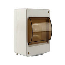 Бокс 3-4 модулі для автоматичних вимикачів, (104х83х144мм), відкритої установки, з кришкою, Україна