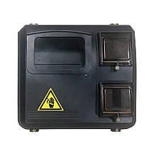 Бокс 3 фазного лічильника/6 автоматичних вимикачів IP54, (300х124х275мм), відкритої установки, чорний