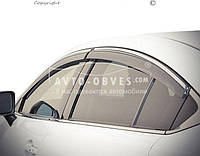 Дефлекторы на окна ветровики Mazda 6 2013-... - тип: с хром молдингом