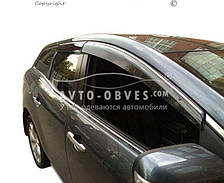 Дефлектори на вікна вітровики Mazda CX7 2006-2012 - тип: з хром молдингом