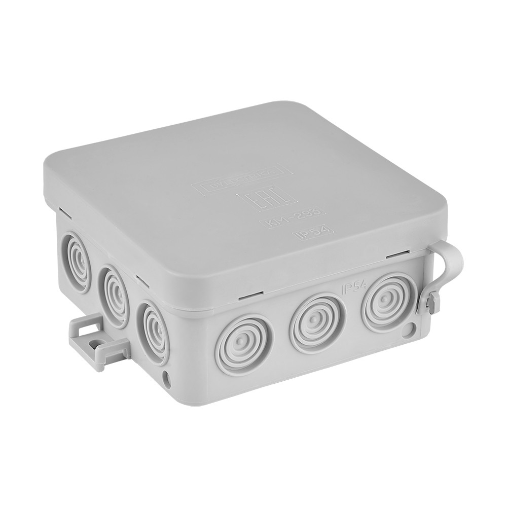 Коробка для розведення проводів відкритої установки, 100х97, h 42,8 мм, IP54, 12 виходів