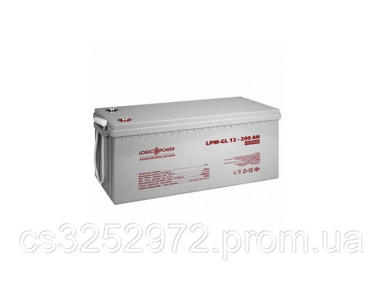 Гелева акумуляторна батарея LogicPower LPM-GL 12-200AH