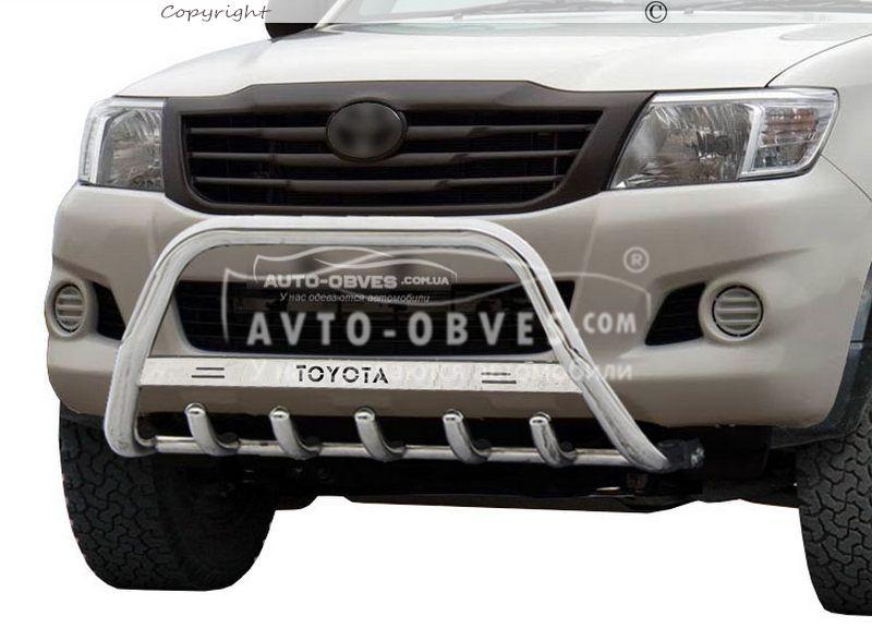 Кенгурятник Toyota Hilux 2012-2015 - тип: Ø51*1.6мм - фото 2 - id-p496484356