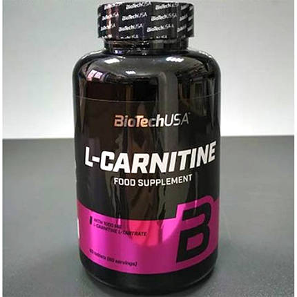 Л-карнітин BioTech L-Carnitine 1000мг 30 таб, фото 2
