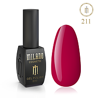 Гель лак для маникюра MILANO 8 МЛ № 211 (дизайн ногтей красивое покрытие мейкап наращивание коррекция makeup)
