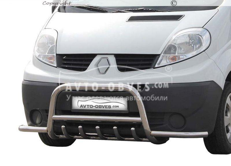 Захист бампера Renault Trafic - тип: з боковими трубками, фото 1