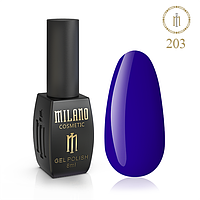 Гель лак для маникюра MILANO 8 МЛ № 203(дизайн ногтей красивое покрытие мейкап наращивание коррекция makeup)