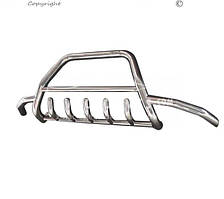 Захист бампера Toyota Prado 150 2018-... - тип: з боковими трубками