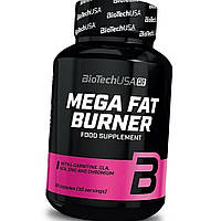 Жироспалювач для схуднення таблетки BioTech Mega Fat Burner 90 таб