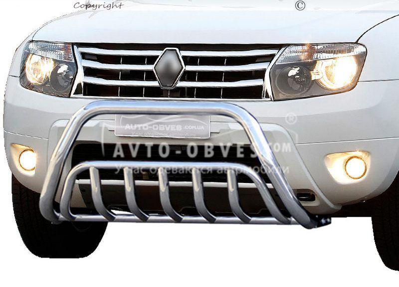 Кенгурятник Renault Duster 2010-2017 - тип: подвійний, фото 1