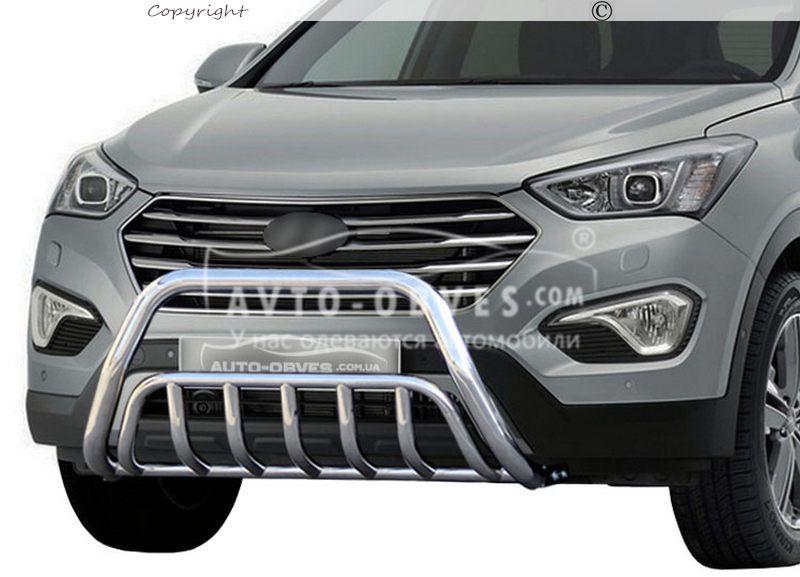 Кенгурятник Hyundai Santa Fe 2013-2016 - тип: подвійний