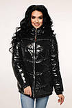 Жіноча демісезонна куртка В-1237 Лак, розміри 44-54, фото 5