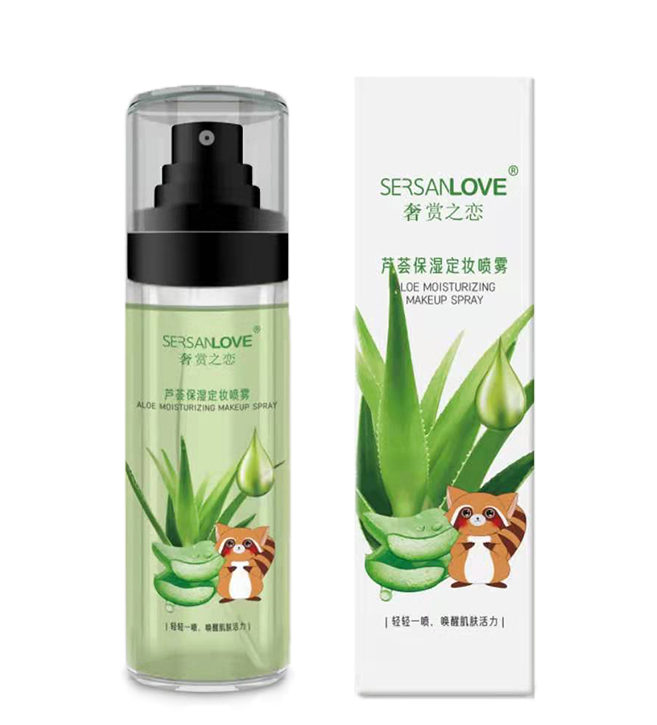 Спрей для обличчя SERSANLOVE Aloe Moisturizing Makeup Spray з екстрактом алое віра