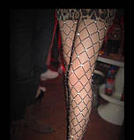 Колготки зі стразами. Велика сіточка, фото 3