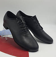Мужские туфли для занятий бальными танцами ( стандарт) Натуральная кожа 43р.(27,5 см)