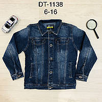 Куртка джинсовая для мальчиков оптом, S&D, 6-16 лет, арт. DT-1138
