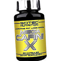Л-карнитин Scitec MEGA Carni-X 60 капс L-carnitine Капсулы для снижения веса и похудения для женщин и мужчин