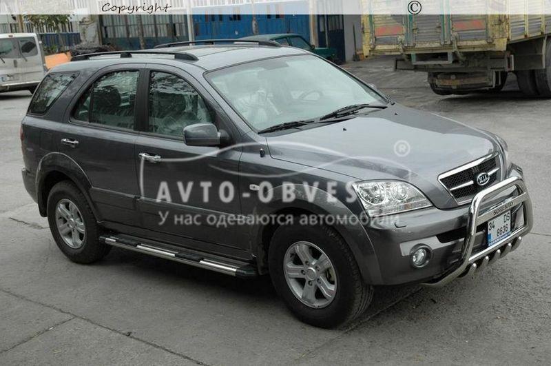 Кенгурятник Kia Sorento 2003-2009 - тип: Ø:60х1,6мм - фото 3 - id-p5937136