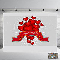 Банер на День Валентина, Хрещення, Ювілей  2х3 Печать баннера |Фотозона|Замовити банер|З Днем народже