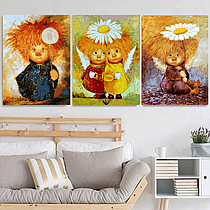 Картини за номерами Сонячні ангели із сюжетами Чувіляєвої Галини