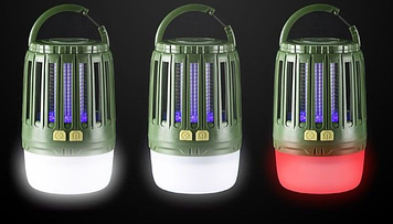 Кемпінговий Ліхтар з захистом від комарів Naturehike Repellent light NH20ZM003, акумулятор 18650 (2200 mAh) зелений