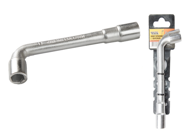 Ключ торцевий з отвором L-подібний 12 мм, CRV MASTERTOOL 73-4012