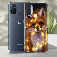 Силиконовый чехол BoxFace OnePlus Nord N100 Рождественская лиса