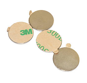 Неодимовый магнит, диск з клейовим шаром