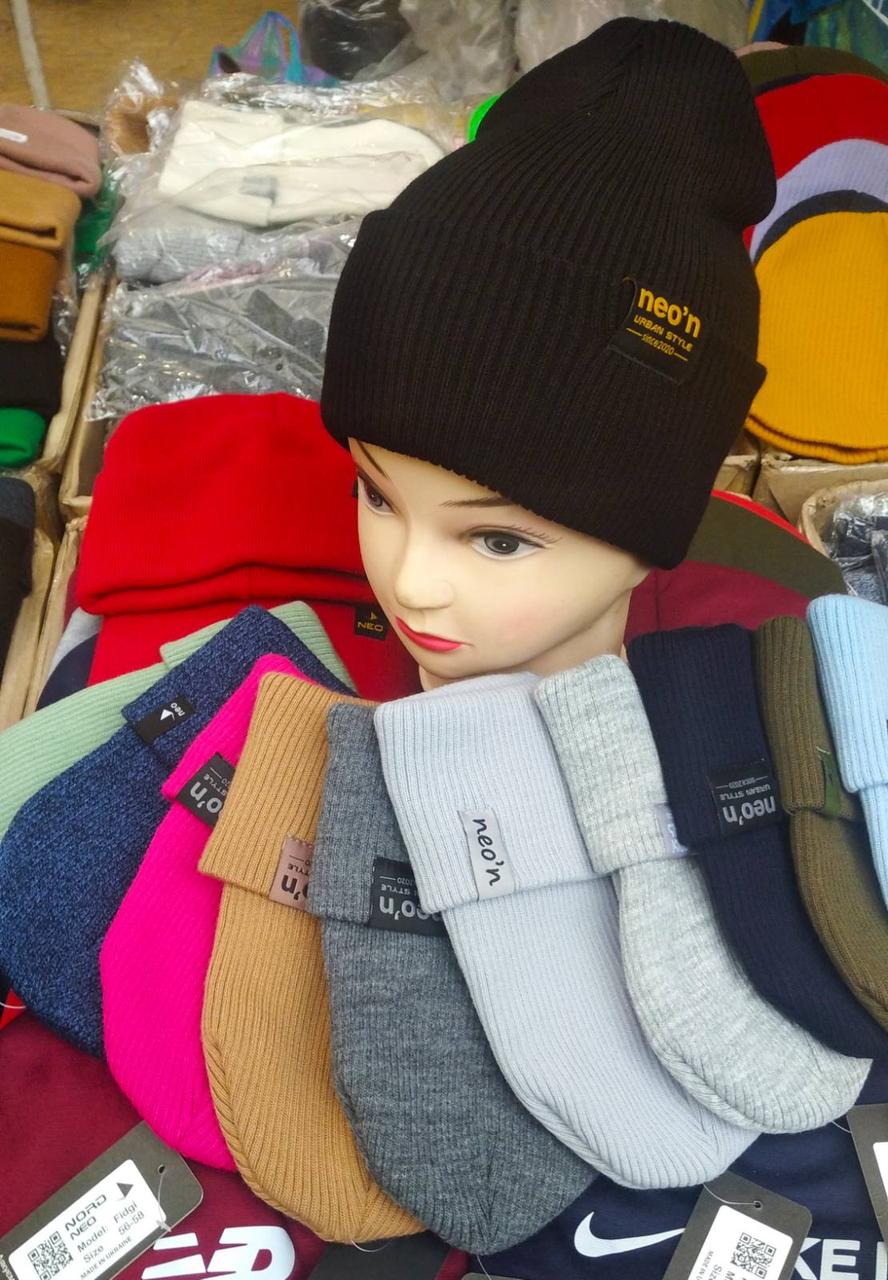 Демісезонна трикотажна подвійна шапка Nord Neo, фото 1